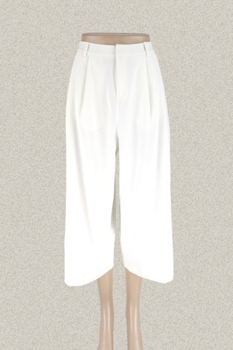 玛K曼可 专柜正品 清新减龄女夏弹力阔腿裤八分大脚裤 M15BA10344