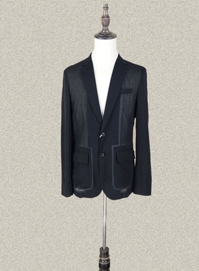 桀A jie*r 男装正品 西装领二粒扣春秋全棉薄款外套上衣 JS50302