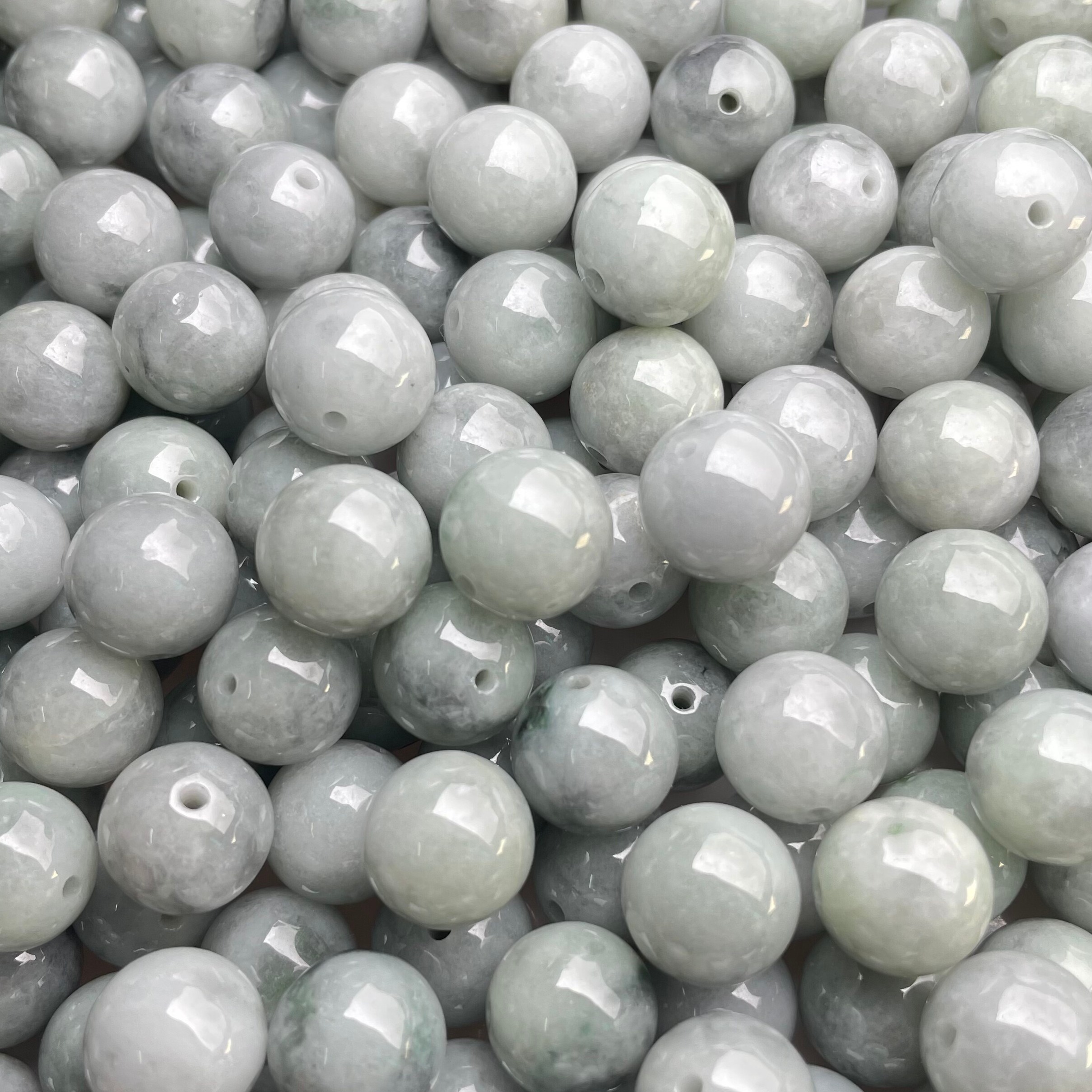 隆慈缘冰乌鸡散珠12mm13mm手链项链挂链配件乌鸡种DIY散珠翡翠