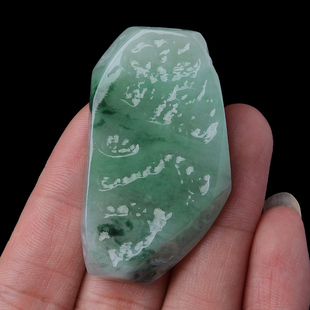 隆慈缘玉器老坑A货飘花翡翠料子缅甸保真冰糯种原石送证书可打孔