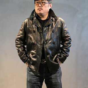 德版重水洗羊皮740休闲风衣