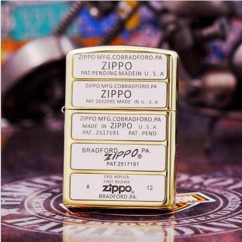 出售美国正版Zippo 盔甲双色纯铜精雕永不掉章历代五代标经典限量