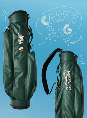 代购JAIN JONES CARRY BAG 联名高尔夫球杆包时尚复古绿色