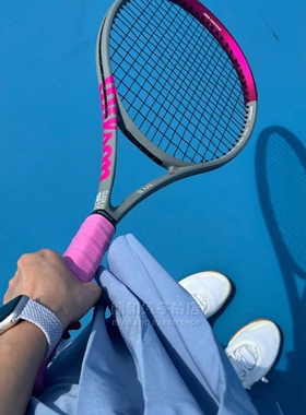 代购WILSON Clash 100L V2威尔胜网球拍定制刻字比赛训练芭比粉
