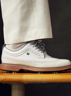 26年新款联名FootJoy x Todd Snyder男士高尔夫球鞋有钉防水皮革