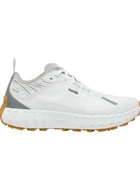 代购NORDA男士跑步鞋缓震透气耐磨防滑白色灰色拼接橡胶大底轻便