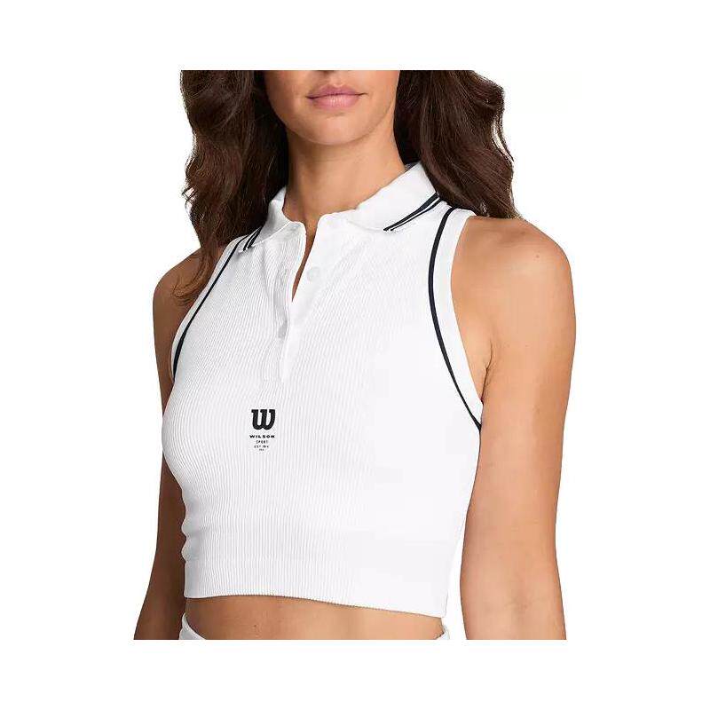 代购Wilson威尔胜女士网球POLO衫透气排汗轻便贴身内置胸垫