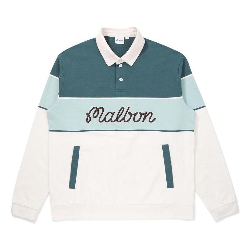 MALBON GOLF男士高尔夫运动Polo衫透气舒适日常穿搭简约宽松
