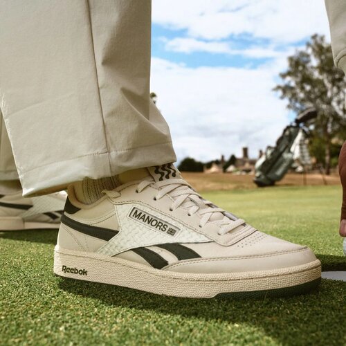 代购Reebok x Manors 锐步联名限定男士高尔夫鞋抓地防滑低帮复古