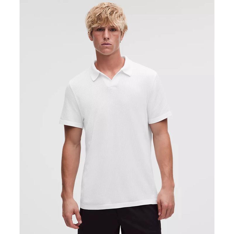 代购lululemon/露露乐蒙男士高尔夫Polo衫纹理面料无缝工艺