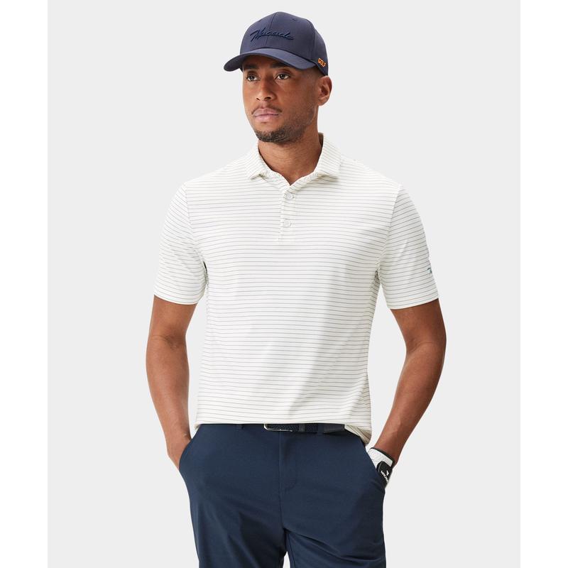 代购MACADE男高尔夫服装舒适运动服TX Stripe Shirt时尚休闲装