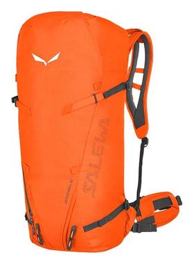 代购Salewa男女登山包防水拓展挂载32L橙色多口袋登山徒步双肩包