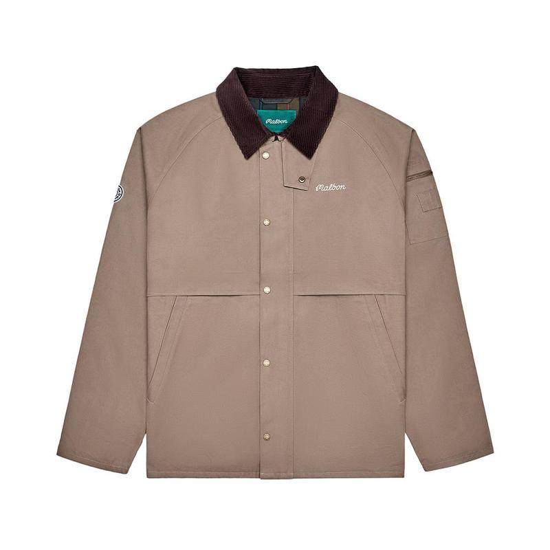 代购MALBON GOLF男士夹克保暖防风日常穿着耐磨棉质深米色长袖,运动/瑜伽/健身/球迷用品,高尔夫上装,淘宝优惠券,粉丝福利购,淘宝优惠卷