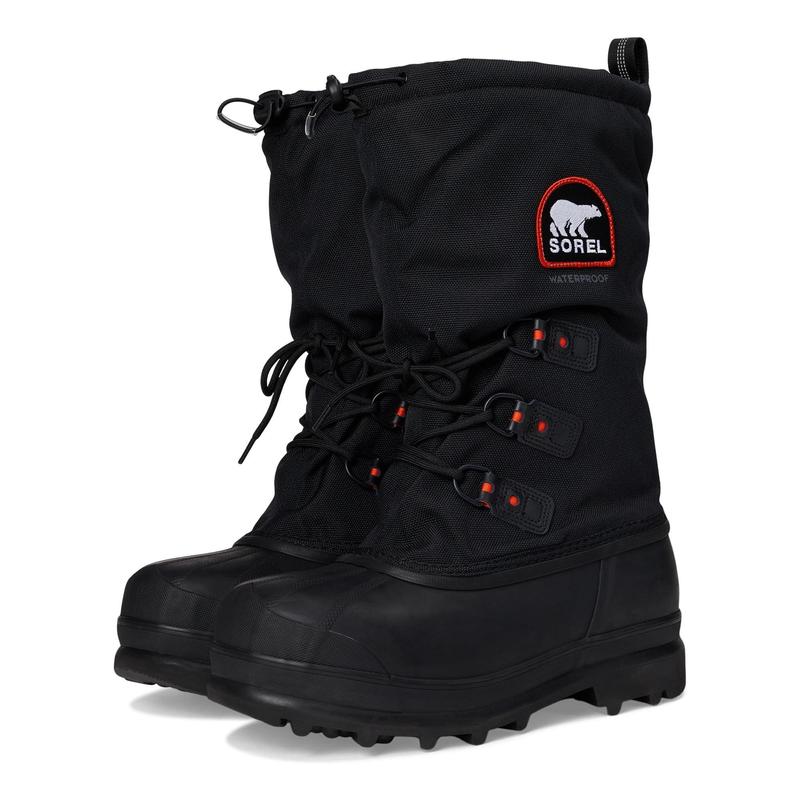 SOREL男士雪地靴防水保暖防滑透气内衬高帮系带圆形鞋头橡胶鞋底