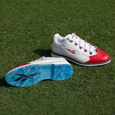 代购reebok Question Golf锐步男士高尔夫球鞋无钉水晶底粒面皮革