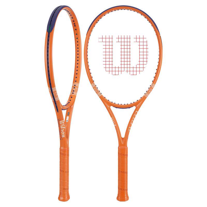 代购Wilson威尔胜网球拍旋转加速橙色全碳素网球拍Ultra 100 v5