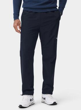 代购Macade Golf男士运动裤保暖防风可调节腰围拉链口袋深蓝色