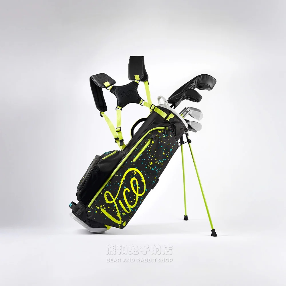 Vice Aero Carry bag 高尔夫球包 轻便7口袋高尔夫球杆袋黑色泼墨
