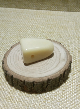 天然象牙果手工文玩配饰三通佛头