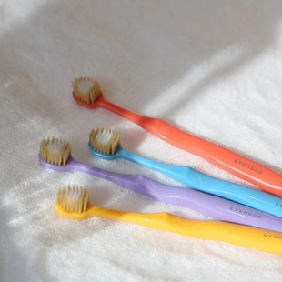 EVERBAB超软毛宽齿牙刷单只装 便宜又好刷口腔小马达 4倍洁净力