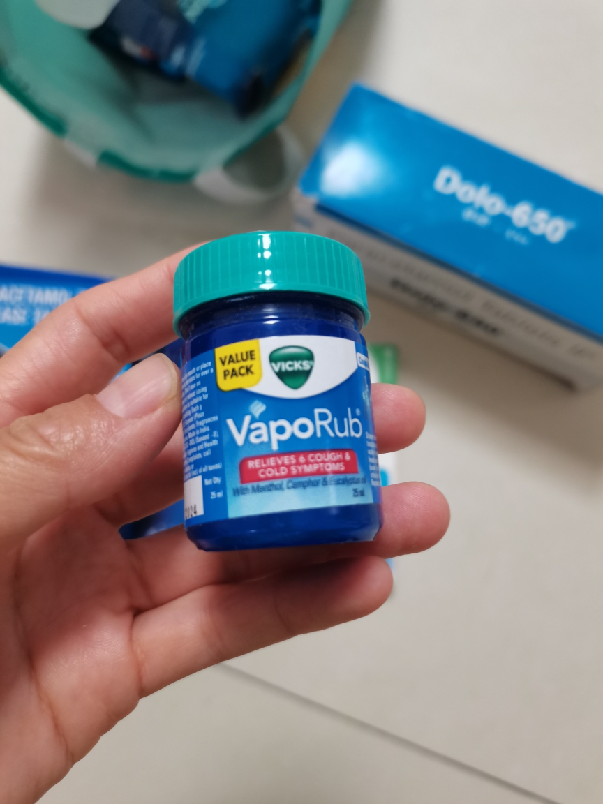 印度进口Vicks VapoRub婴儿童通鼻膏babybalsam鼻塞神器25ml