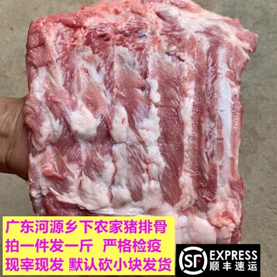 新鲜1斤顺丰包邮农家猪猪排骨