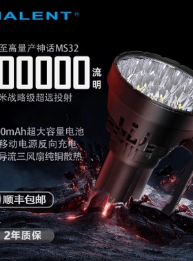 IMALENT艾美能特MS32强光20万流明户外远射超亮TYPEC-泛光手电筒