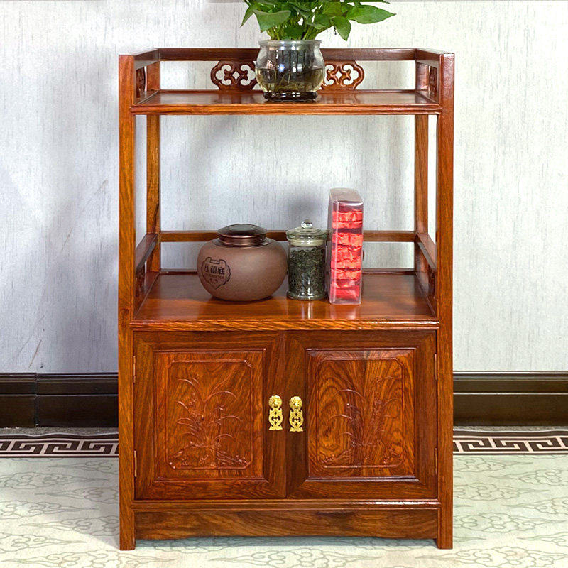 茶水柜红木刺猬紫檀全榫卯整装中式多功能储藏装饰餐边茶室茶叶柜