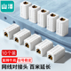 网线连接器 RJ45接头延长器线 网络模块双通头水晶头直通头5 山泽SZ 7类对接器10个装 SAMZHE 白 ZTB1100