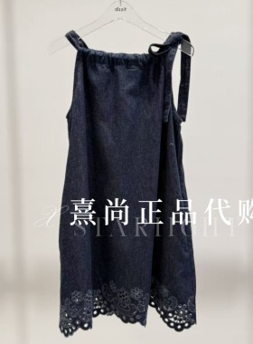 3K2OR11原1495三皇冠专柜正品2026夏款新品3-1牛仔连衣裙