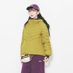 Eagle Vogue户外连帽排骨鹅绒宽松保暖两面穿羽绒服男女