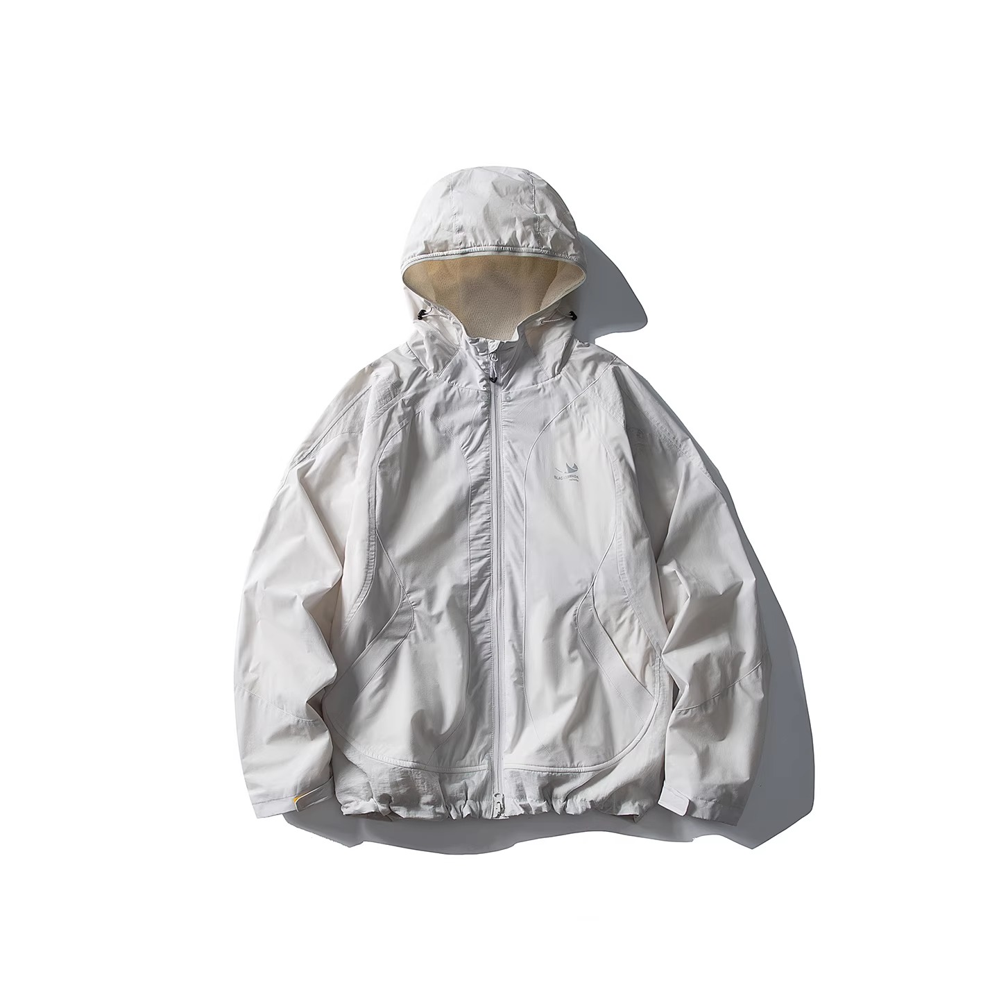 Eagle Vogue户外连帽拼色加绒宽松防风防水冲锋夹克外套