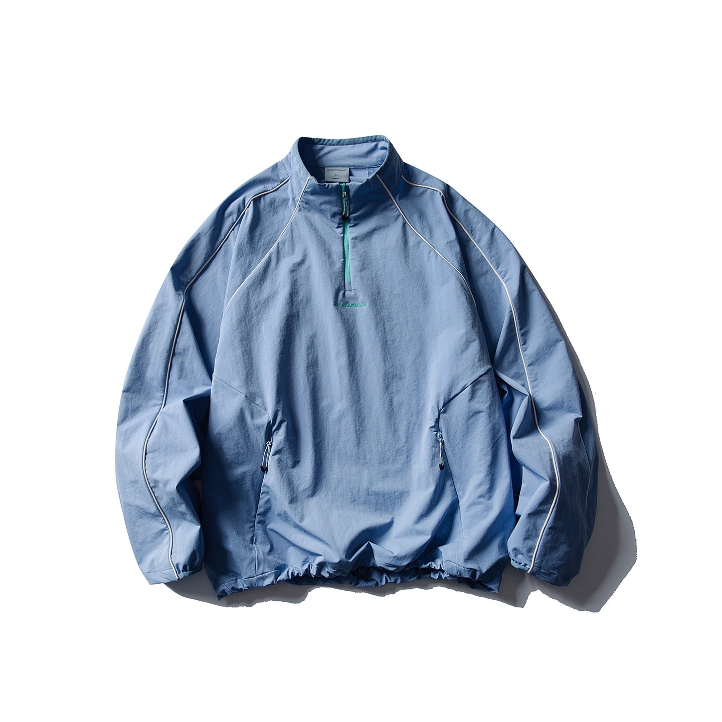 Eagle Vogue户外拼色半拉链立领防风宽松休闲运动夹克外套