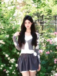 价格专拍假两件针织开衫 独站神话品牌折扣女装 199 外套 109