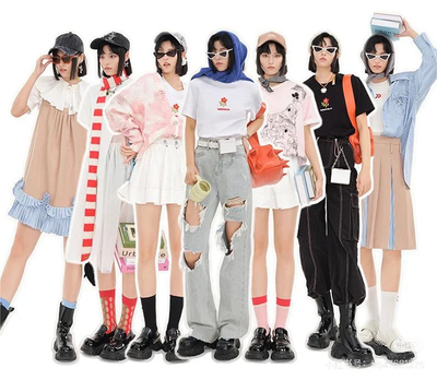 【A027-A063】品牌撤回柜 ITIB设计师款直筒裤休闲裤牛仔短裤女