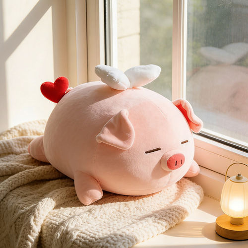 翅膀小猪bobo猪毛绒玩偶柴犬公仔