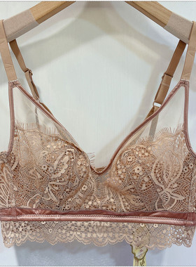 古妃6029夏季性感蕾丝花边超薄水晶杯内衣文胸女透气美背聚拢胸罩