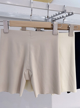 22813保险裤女士中腰微收腹无痕冰丝二合一居家防走光安全打底裤