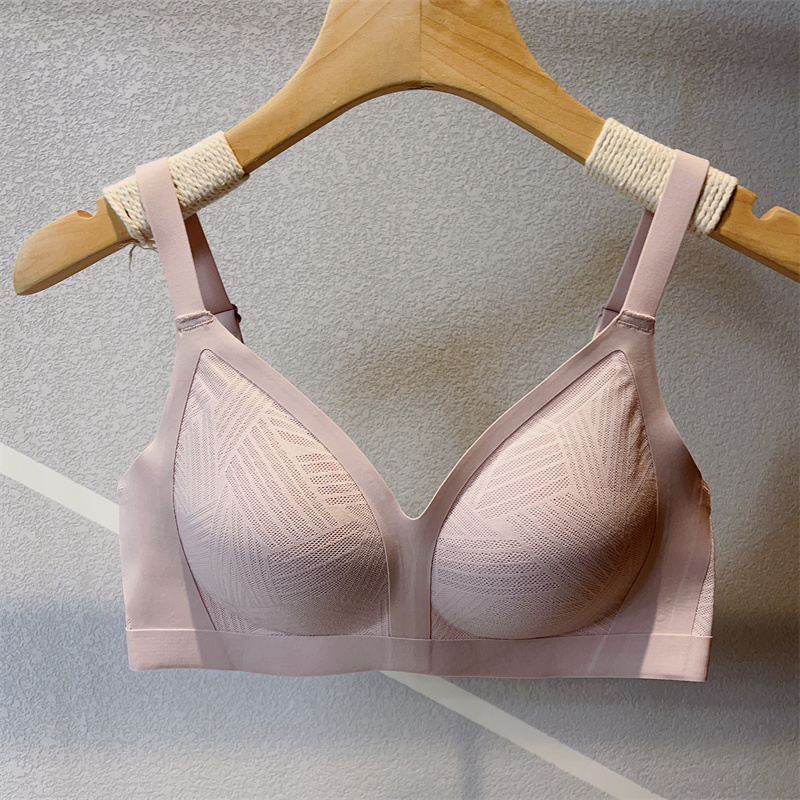 无痕乳胶棉薄款无钢圈上托文胸