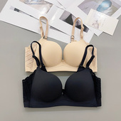 性感露背光面无痕文胸夏季 小胸聚拢显大收副乳防下垂内衣胸罩8062