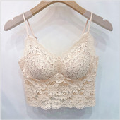 古妃52002法式 性感蕾丝内衣女内搭外穿小胸聚拢背心吊带式 文胸夏