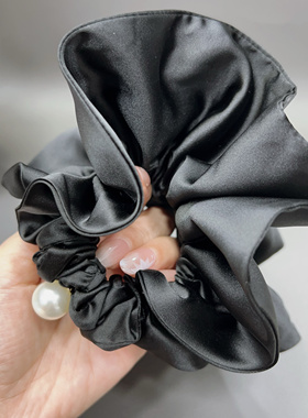 CL13专柜品质高级缎面大肠发圈气质扎头发皮筋马尾丸子发饰头饰60