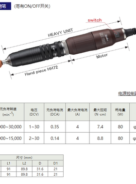 日本精密机械LEUTOR溜达抛光把手LEM-30HA/PA/LA/WA/RE-18A/10A