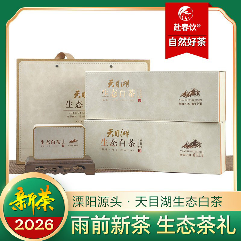 2026新茶天目湖生态白茶 溧阳绿茶实惠高山雨前礼盒装 250g