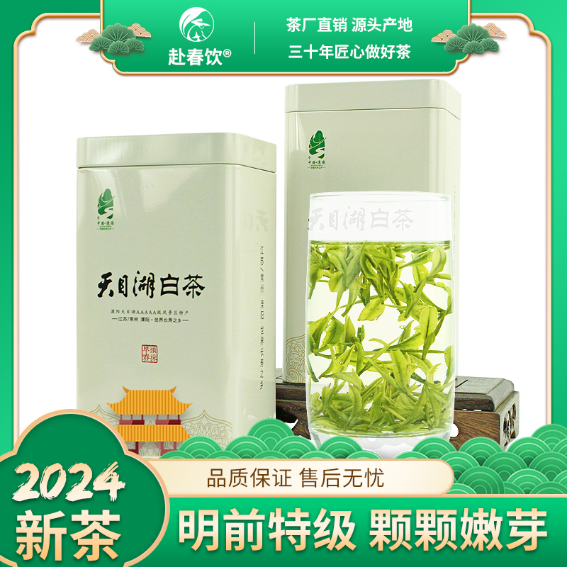 天目湖白茶明前特级125克大罐