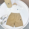 White + Khaki Shorts