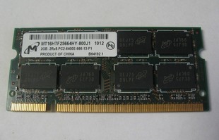 800频率笔记本内存 6400S议 2RX8 DDR2 Micron PC2 正品