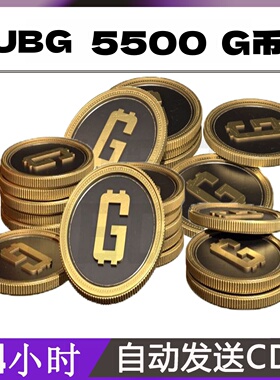 PUBGG币绝地求生5500G币金币吃鸡gb游戏币皮肤点卷官方充值兑换