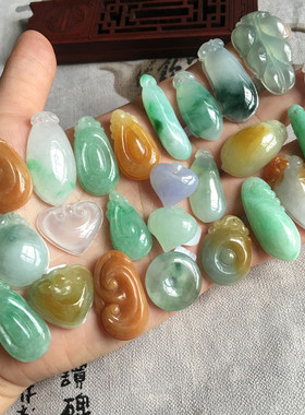 天然翡翠a货冰种飘花福贝订单