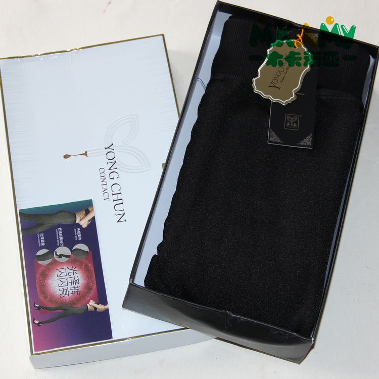 永春美体闪亮暖绒踩脚光泽裤包邮